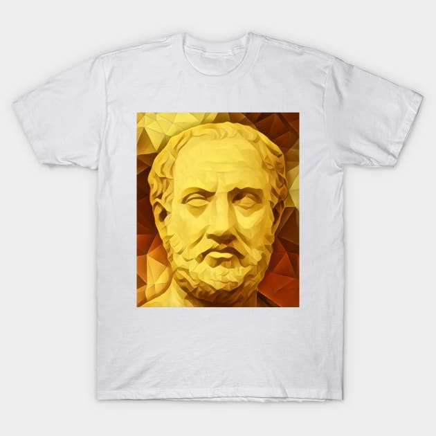 Thucydides Golden Portrait | Thucydides Artwork 9 T-Shirt by JustLit